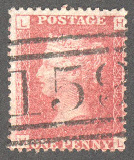 Great Britain Scott 33 Used Plate 114 - HL - Click Image to Close